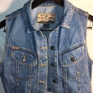Express Jeans Button Up Jean Jacket.